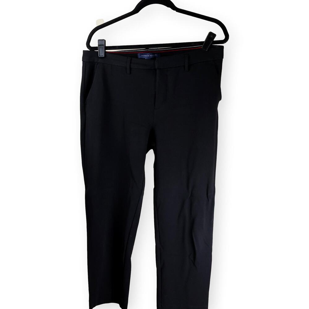 Tommy Hilfiger Black Womens Ponte Pants 12